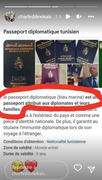 هل من حقّه التّمتّع بجواز سفر ديبلوماسي؟: ابن وزير الداخلية يرُدّ