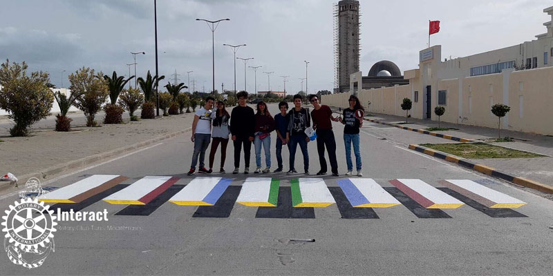 En photos : Un premier passage piétons ''3D'' testé en Tunisie
