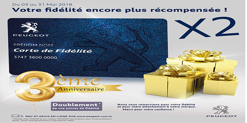 STAFIM PEUGEOT fête l’anniversaire de sa carte de fidélité