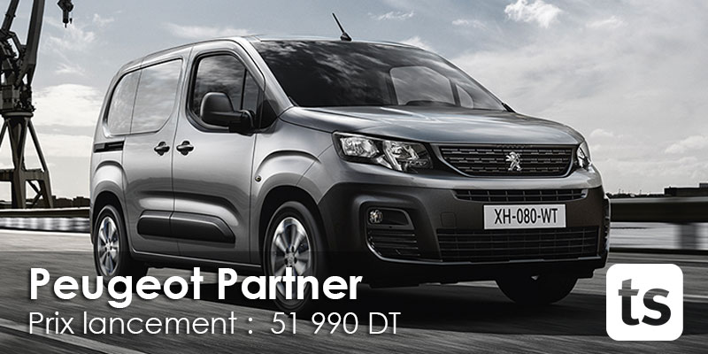 La nouvelle PEUGEOT PARTNER à partir de 51 990 Dt