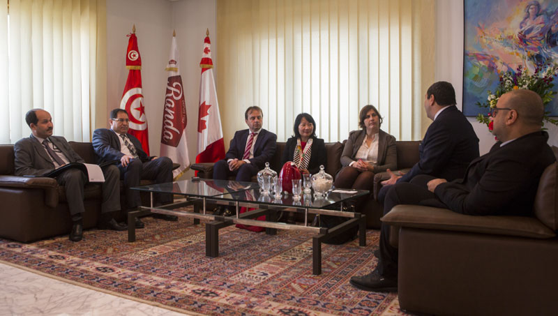 Visite de S.E Mme. Carol McQueen, Ambassadrice du Canada en Tunisie au pôle agroalimentaire Hachicha