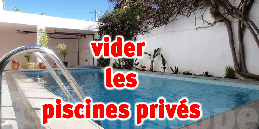 La commune de la Marsa appelle les citoyens à vider les piscines privés et les fontaines non utilisées 