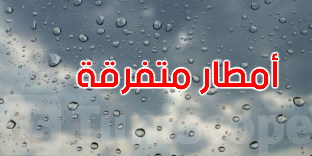 الليلة: أمطار رعدية متفرقة والحرارة بين 14 و24 درجة