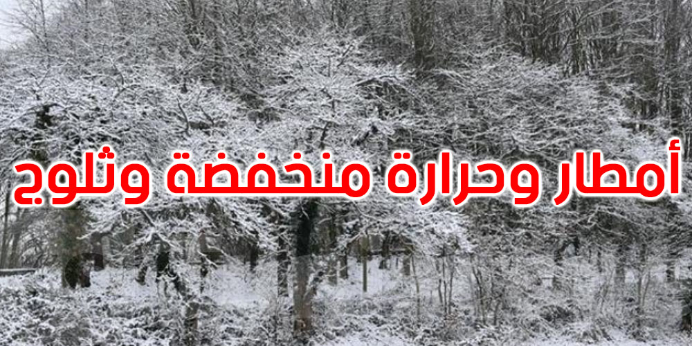 طقس الجمعة: أمطار وانخفاض حاد في درجات الحرارة مع بعض الثلوج