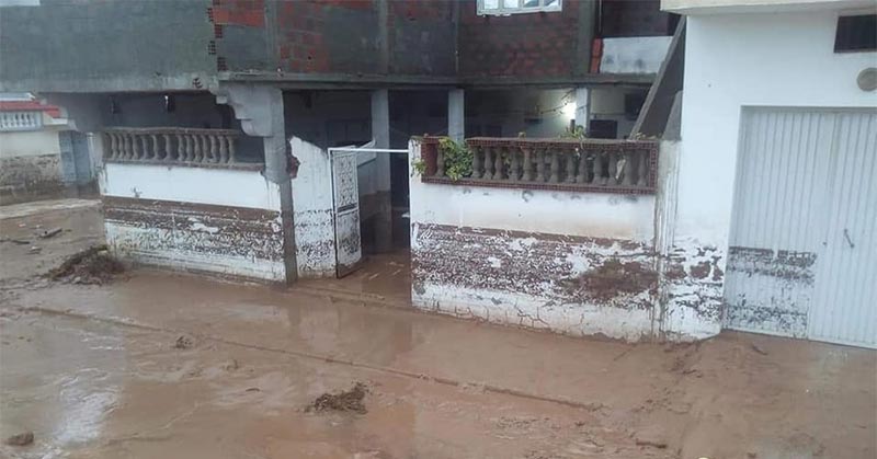 سليانة: تسرّب مياه الامطار إلى عدد من المنازل