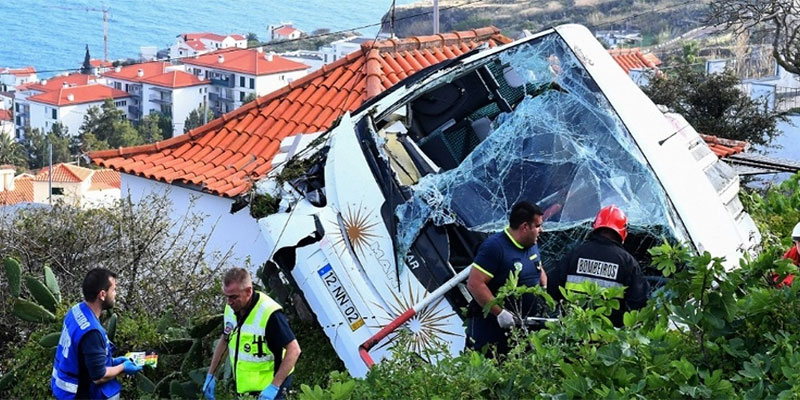 Portugal : 29 touristes allemands tués dans un accident de bus à Madère