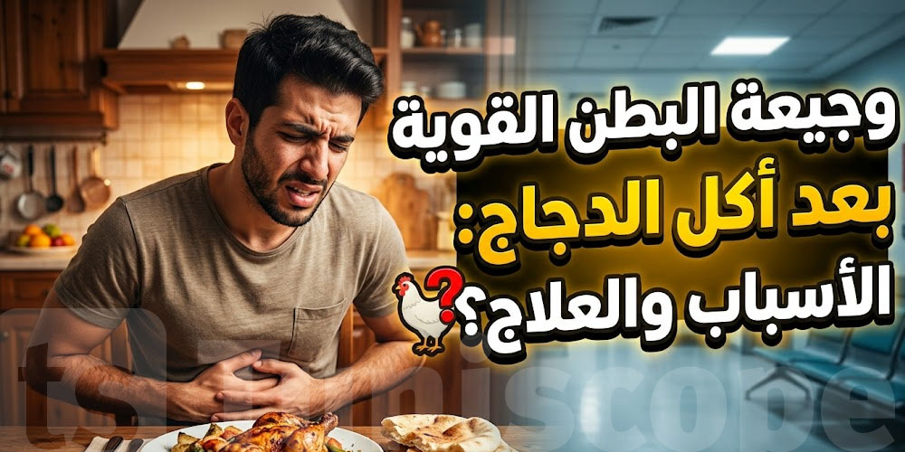 شنّوة سبب وجيعة الكرش بعد أكل الدجاج؟