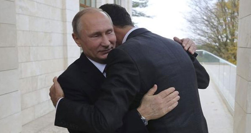 بوتين يهاتف الأسد ويؤكد التزامه بالدفاع عن سوريا