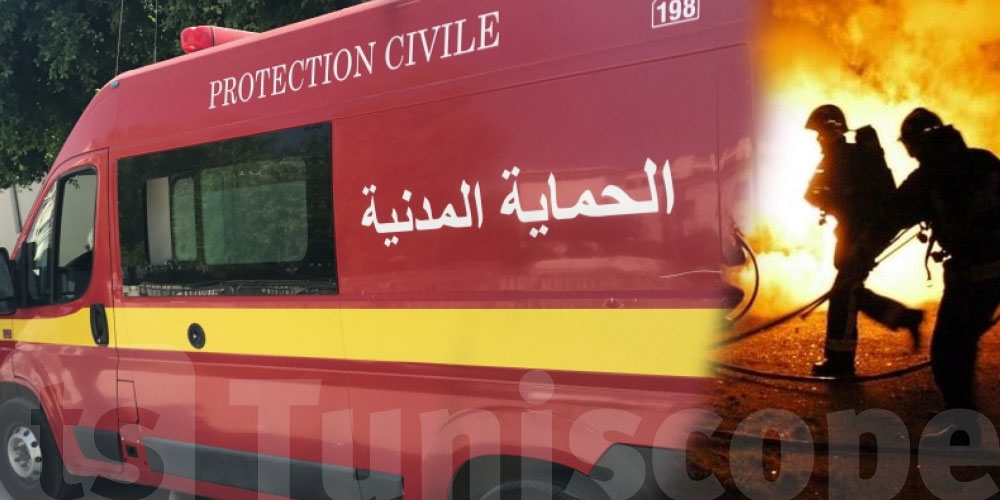المنستير: إصابة عوني حماية مدنية خلال إطفاء سيارة تاكسي