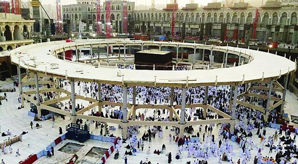 البدء بإزالة المطاف المؤقت في المسجد الحرام