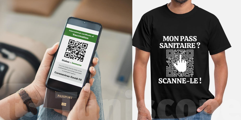 T-Shirt Pass sanitaire COVID personnalisé... est ce toléré en Tunisie ?