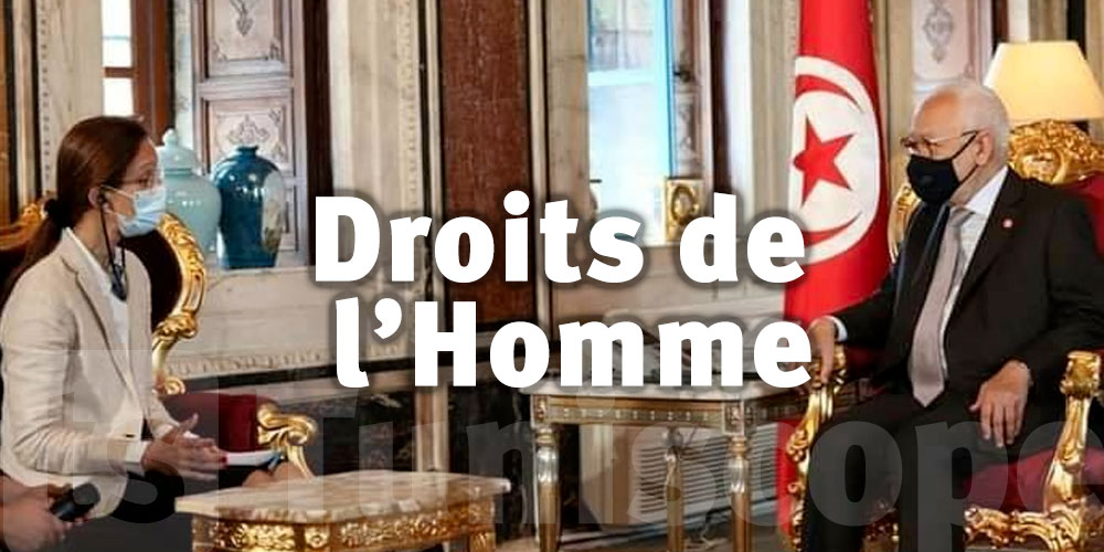Rached Ghannouchi préoccupé par le dossier des Droits de l’Homme