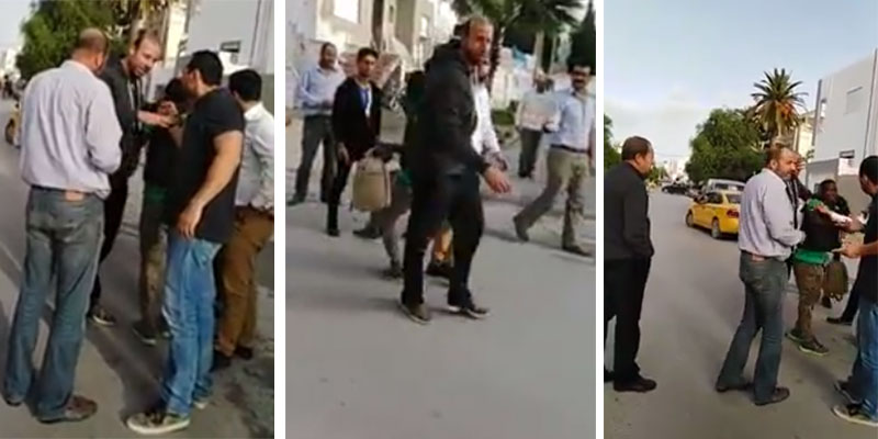 فيديو لتونسي يعنف مواطنا اجنبي اسمر البشرة في المرسى يثير الجدل