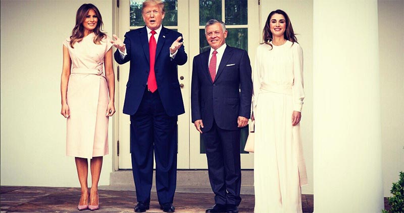 ميلانيا ترامب تعلق على زيارة ملك الأردن وزوجته الملكة رانيا للبيت الأبيض