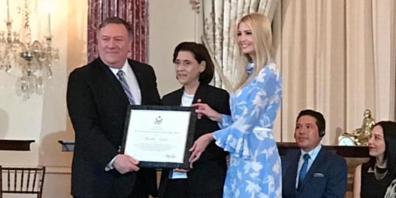 Ivanka Trump honore Raoudha Laabidi à Washington