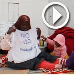 En vidéo : une quarantaine de réfugiés en grève de la faim aux berges du lac