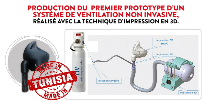 Des respirateurs 3D fabriqués par des Tunisiens suscitent l’admiration à l'international