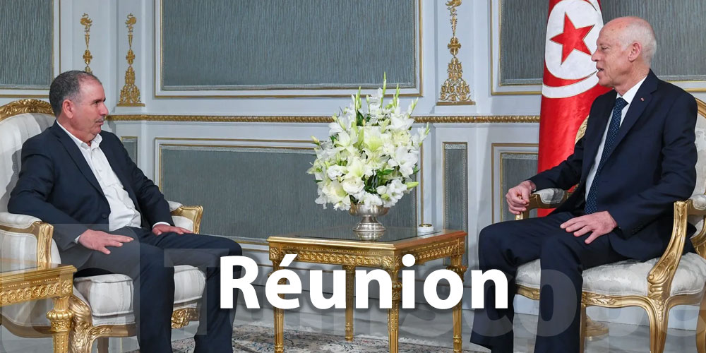 Réunion entre Kaïs Saïed et Noureddine Taboubi