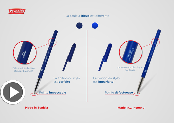 Vidéo –Reynolds : Des stylos de contrefaçon nocifs à votre santé sont en vente, voici comment les détecter