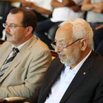 Rached Ghannouchi assiste au match Tunisie-Maroc à Radès