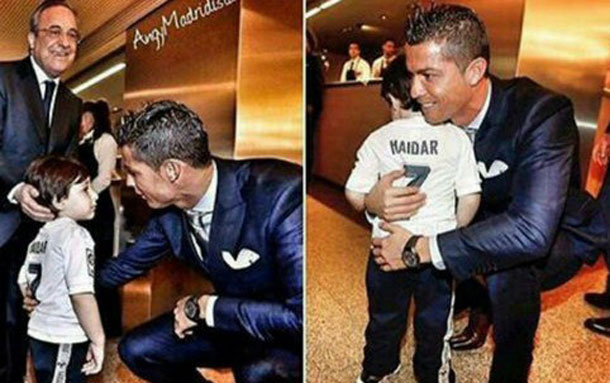  Ronaldo réalise le rêve de Hayder qui a perdu ses parents dans un attentat à Beyrouth