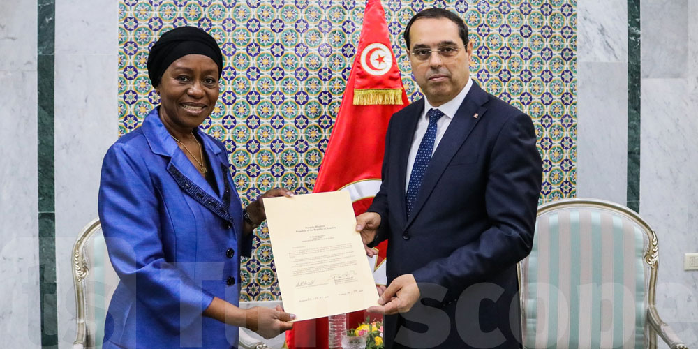 Mounir Ben Rjiba reçoit la nouvelle ambassadrice de Namibie en Tunisie