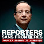 RSF interpelle François Hollande sur la situation de la liberté de l’information en Tunisie