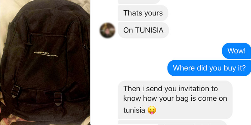Un américain découvre que son sac a atterri à la friperie de la Hafsia…