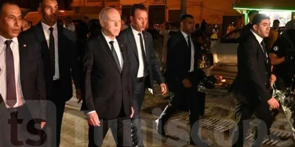 Kaïs Saïed en visite à Douar Hicher