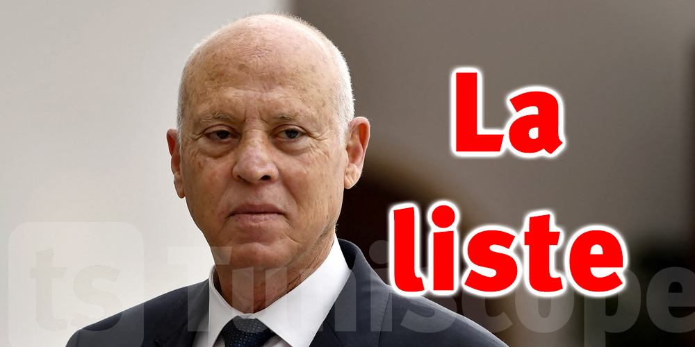 57 magistrats limogés par Kais Saied...la liste
