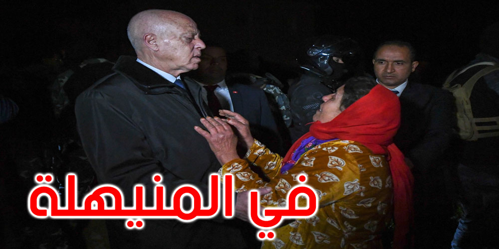 صور: قيس سعيد في زيارة إلى عدد من الأحياء بالمنيهلة