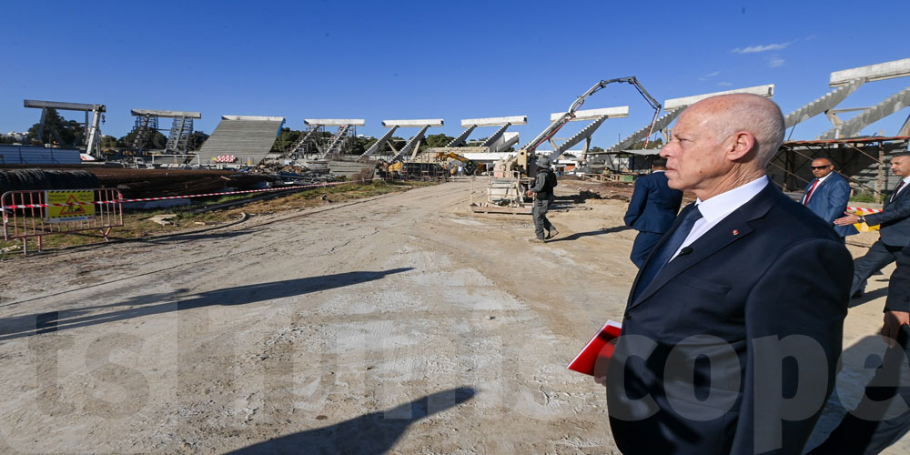 Kais Saïed dénonce des défauts structurels graves au cœur du projet de réaménagement du stade d’El Menzah