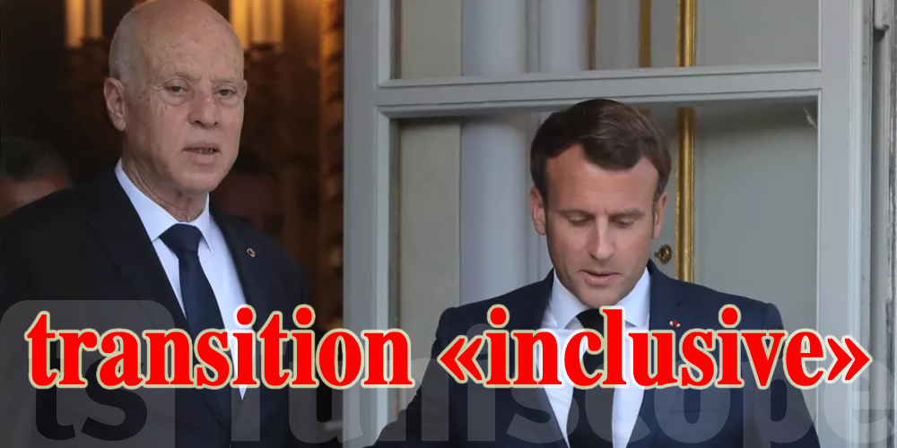Macron appelle Saied à mener une transition ''inclusive''