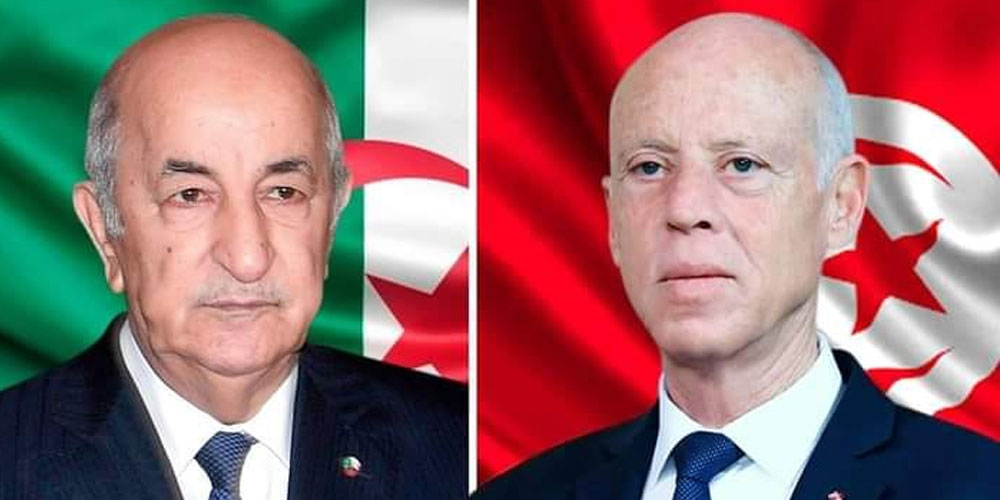 قيس سعيد يعزي رئيس الجزائر في ضحايا الحرائق 