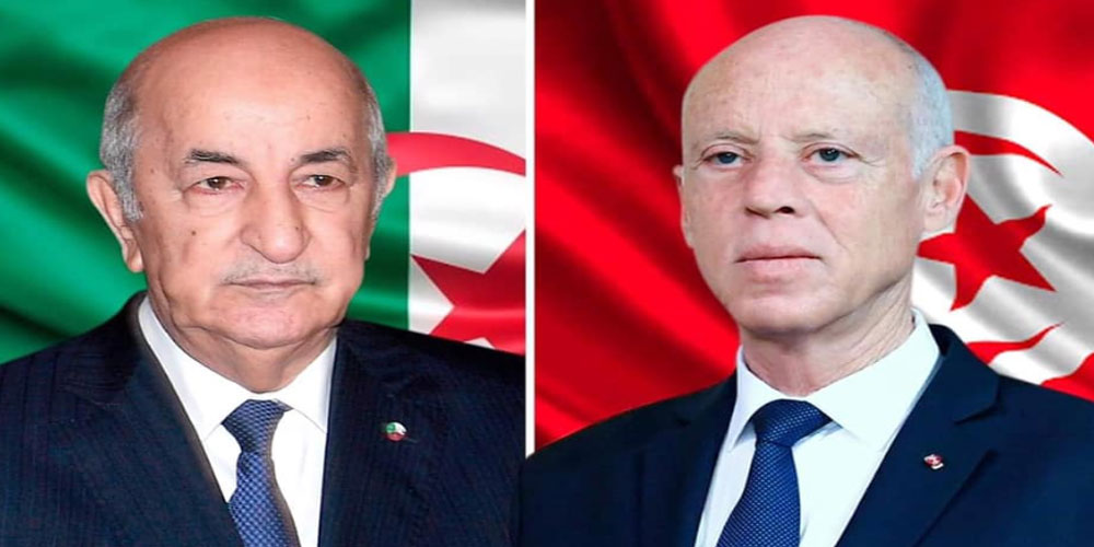 قيس سعيد والرئيس الجزائري يتبادلان التهاني بالعيد