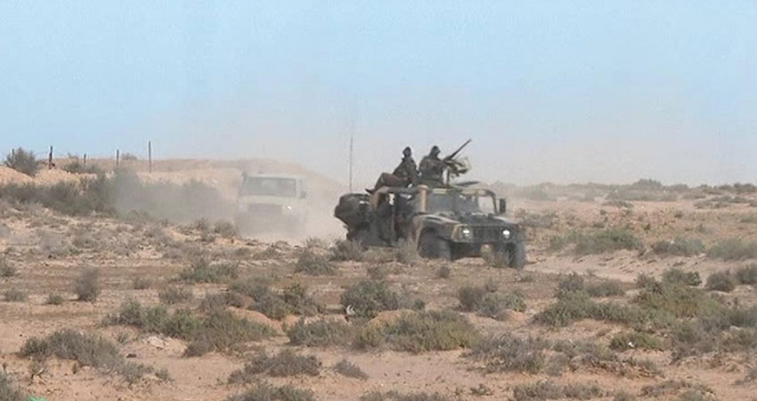 تبادل اطلاق نار بين الوحدات الأمنية و عناصر ارهابية بجبل سمامة