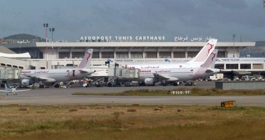 إيقاف طاقم طائرة سعودية بمطار قرطاج للاشتباه في محاولة قتل