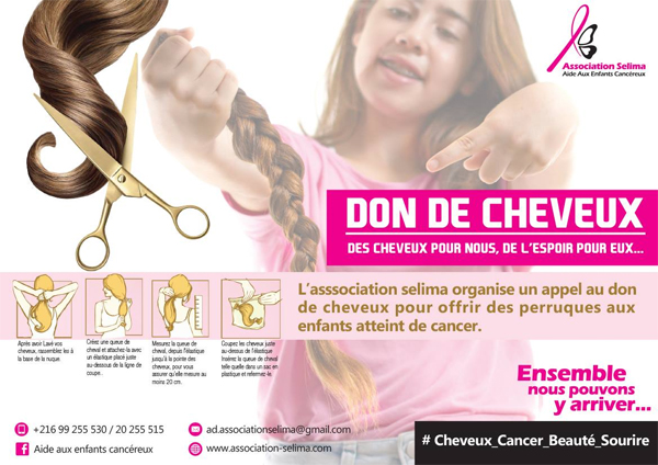 L’association Selima : Faites don de vos cheveux pour les enfants atteints de cancer