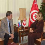 En quête de touristes russes, Selma Elloumi Rekik rencontre l’ambassadeur de Russie en Tunisie 