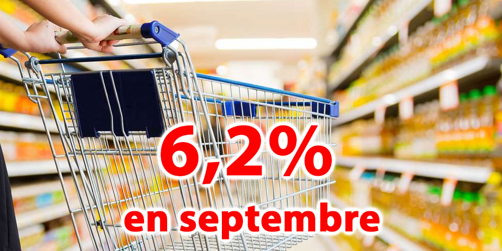 Le taux d’inflation se stabilise à 6,2%, en septembre