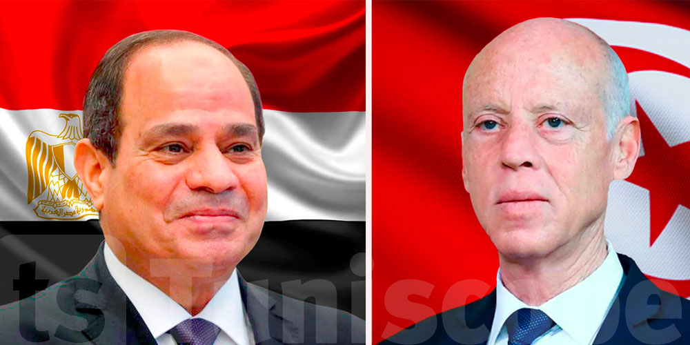 مكالمة هاتفية بين قيس سعيّد وعبد الفتاح السيسي بمناسبة رمضان