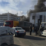 En photos : Un individu s'immole par le feu au port commercial de Sfax