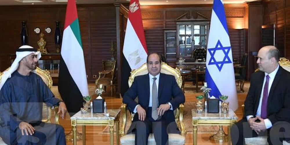  السيسي يعقد اجتماعا مع ولي عهد أبو ظبي ورئيس الوزراء الإسرائيلي في شرم الشيخ
