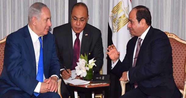 عبد الفتاح السيسي يلتقي بنتنياهو 