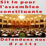 Sit in pour l'assemblée constituante le 22 novembre : Nous voulons défendre nos droits … 