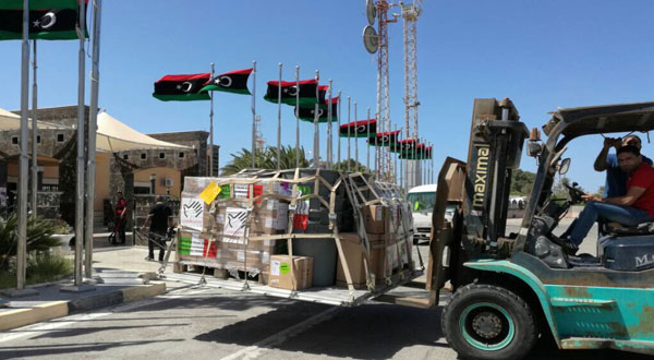 إيطاليا ترسل 11 طن مساعدات إنسانية لصبراتة الليبية
