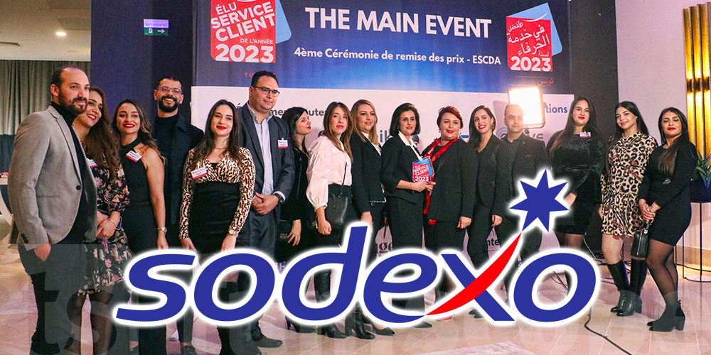 Pour la quatrième année consécutive Sodexo Tunisie remporte le label Élu Service Client de l’Année 2023