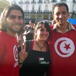 Thameur Mekki et Yassine Ayari parlent de la Tunisie à Madrid devant les Indignés
