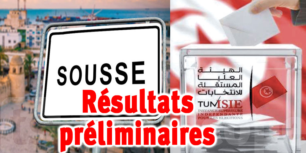 Législatives 2022 : Résultats préliminaires à Sousse
