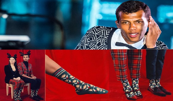 Stromae pose avec sa femme Coralie pour sa nouvelle marque de vêtements